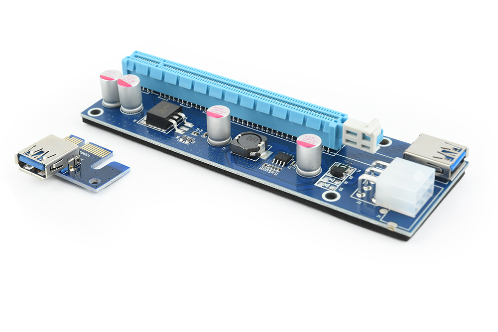 gembird PCI-Express-Riser-Zusatzkarte, PCI-ex 6-polig