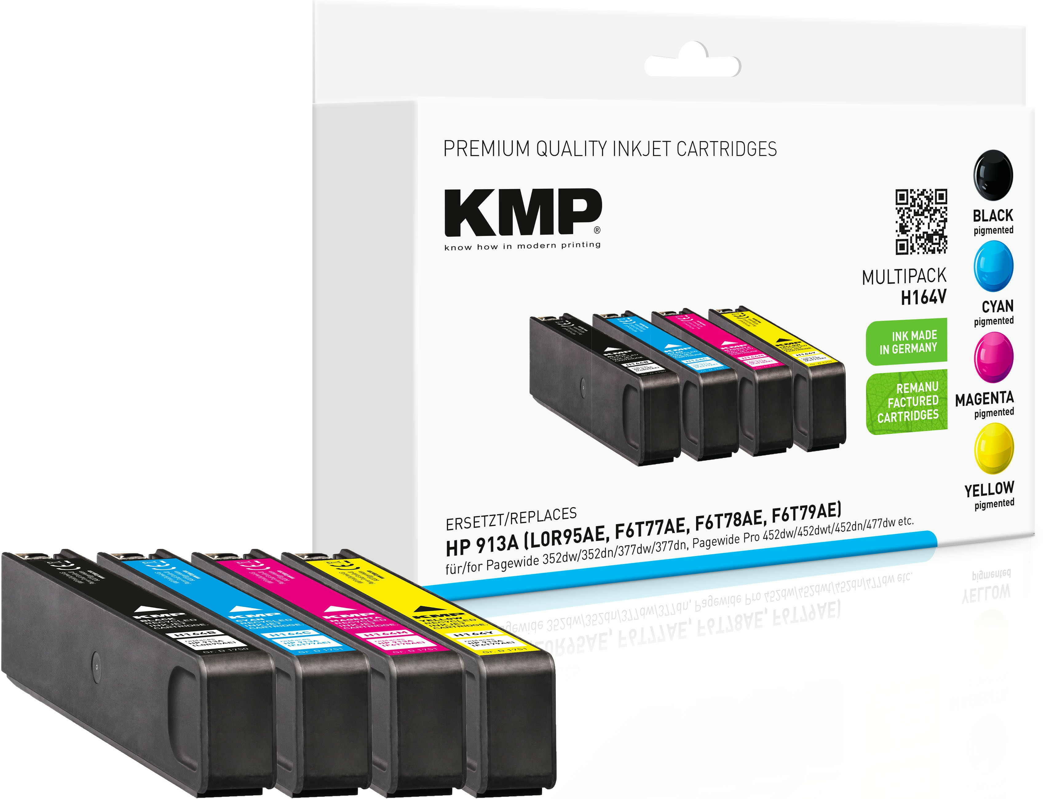 KMP Patrone HP NR.913A Multip.3000-3500 S. H164V Hybrid-Chip ref
