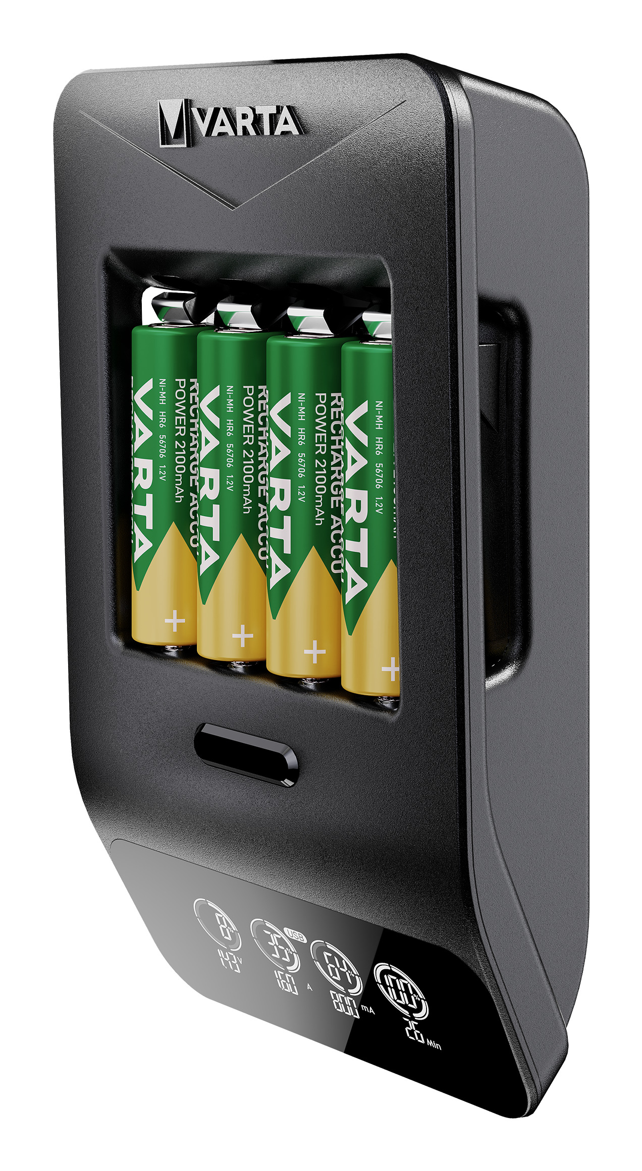 Varta Ladegerät LCD Smart Charger+ inkl. 4x AA 2100mAh