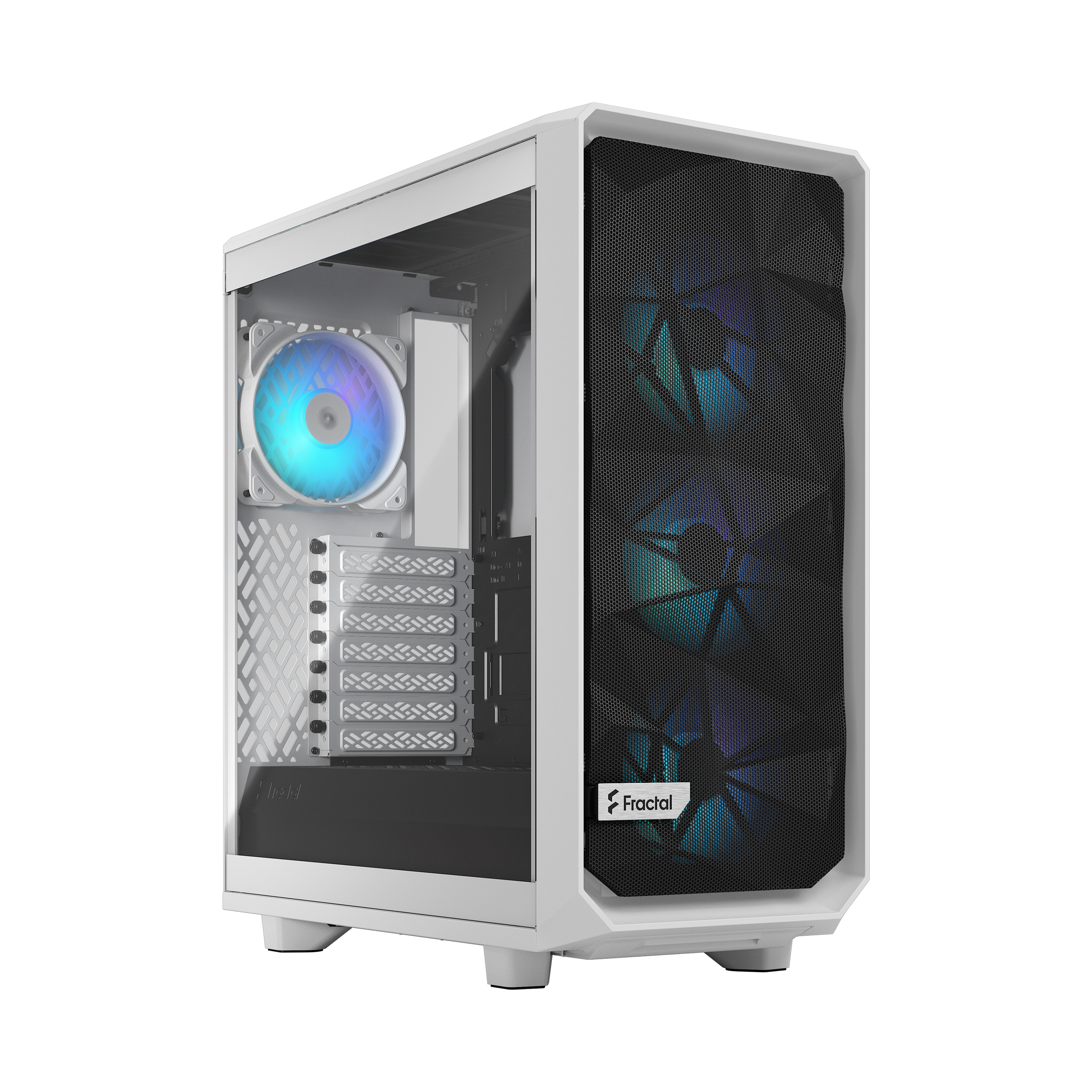FRACTAL DESIGN Geh Meshify 2 Compact White TG Clear RGB