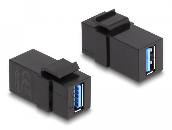 DELOCK Keystone Modul USB 3.0 A Buchse zu USB 3.0 A Buchse