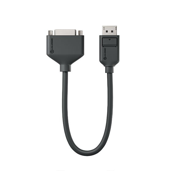 Alogic Adapter DisplayPort DP-> DVI-D M/&shy;F  0,2m      schwarz