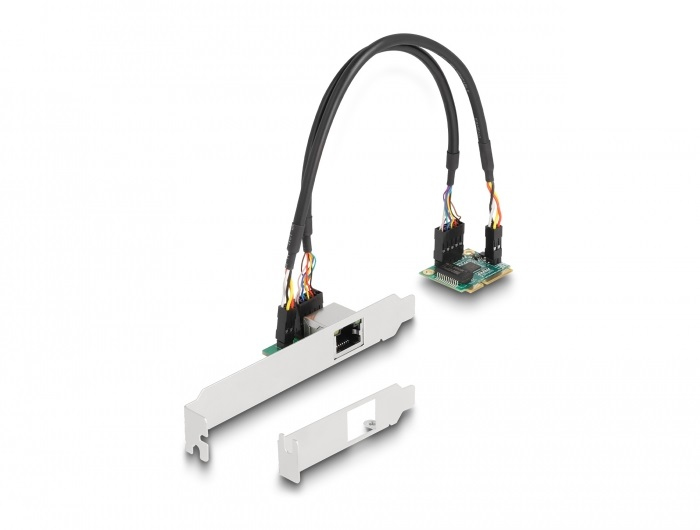 DELOCK Mini PCIe I/&shy;O PCIe half size 1 x RJ45 2,5 Gigabit LAN