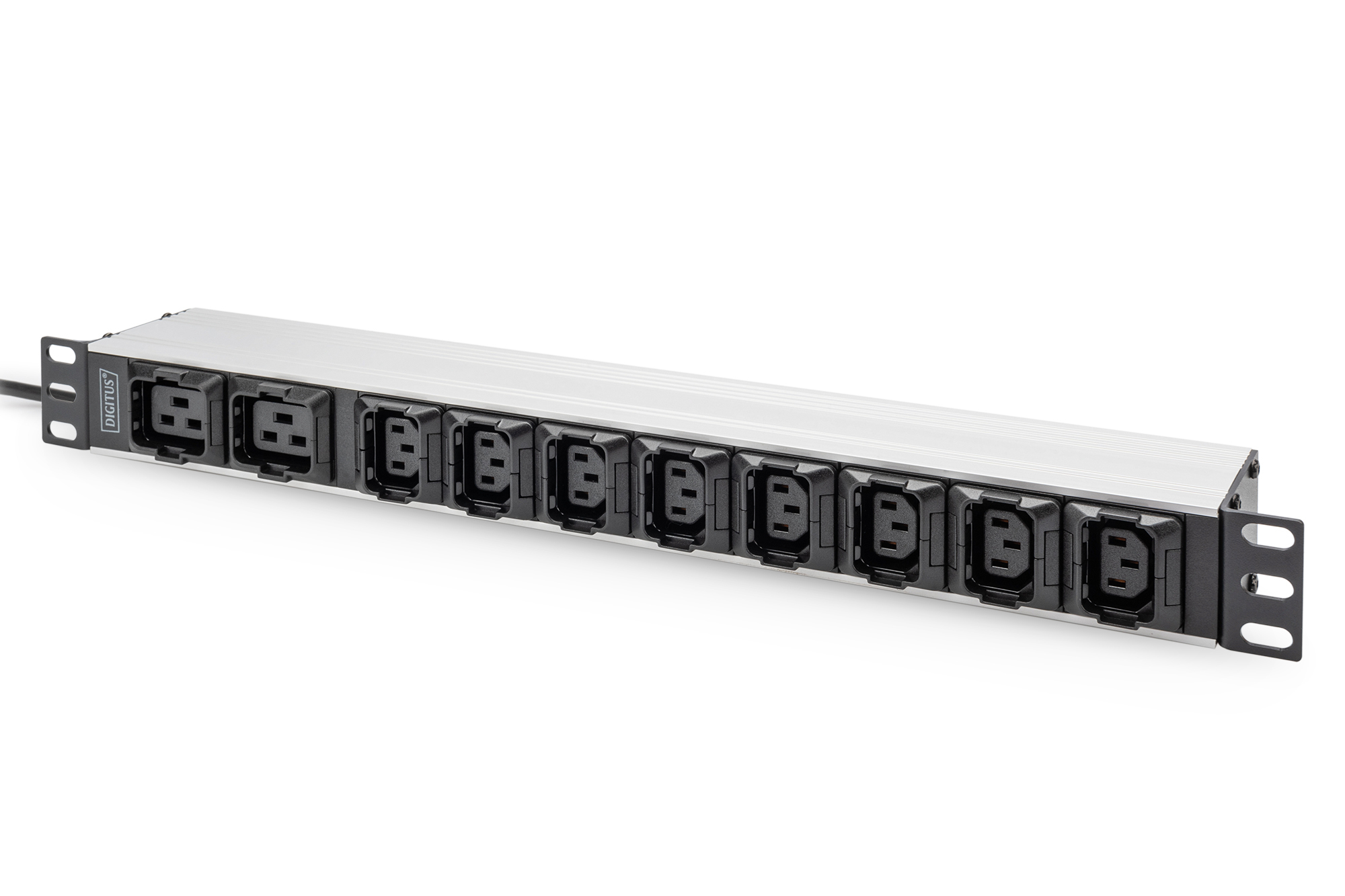DIGITUS PDU 1HE   8xC13 2xC19   Ausgänge 230V/&shy;16A schwarz