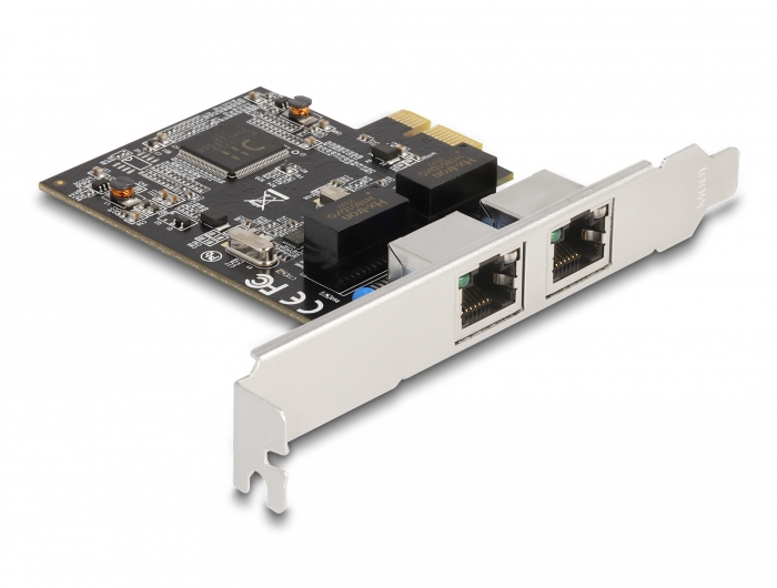 DELOCK PCI Express x1 Karte auf 2 x RJ45 Gigabit LAN RTL8111