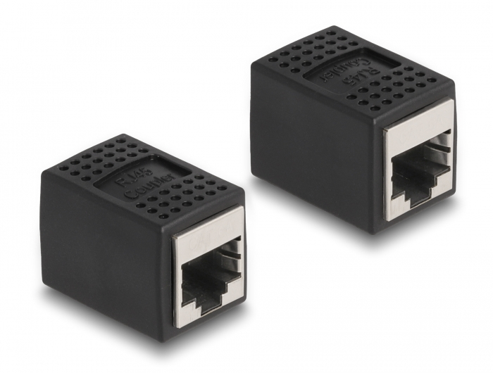 DELOCK Adapter RJ45 Buchse zu RJ45 Buchse Cat.6A schwarz