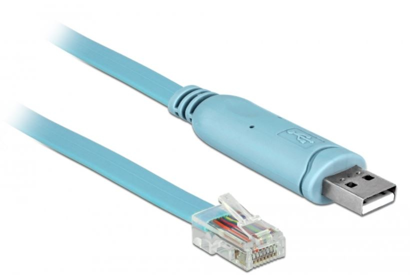 DELOCK RS-232 Konsolenkabel, USB-A Stecker > RJ45 Stecker 2m DELOCK RS-232 Konsolenkabel, USB-A Stecker > RJ45 Stecker 2m