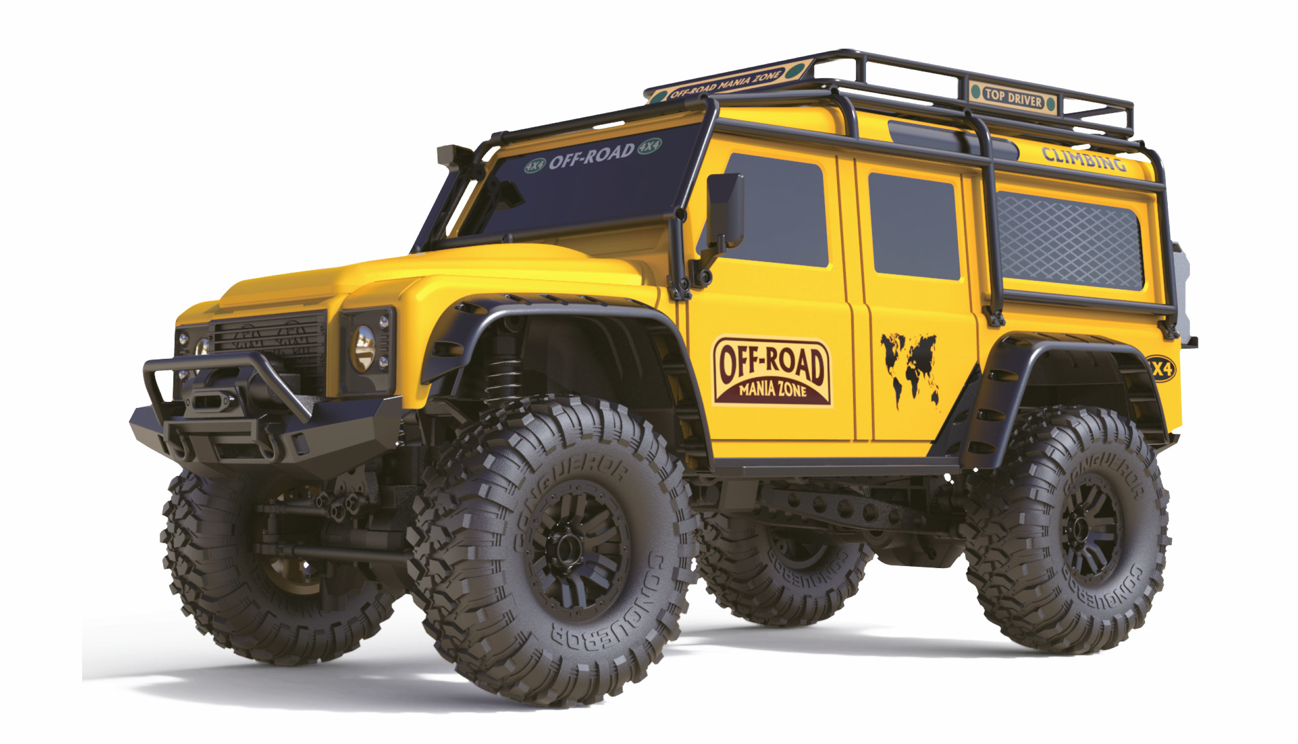 Amewi RC Auto Dirt Safari SUV Crawler LiIon 1500mAh gelb/&shy;8+