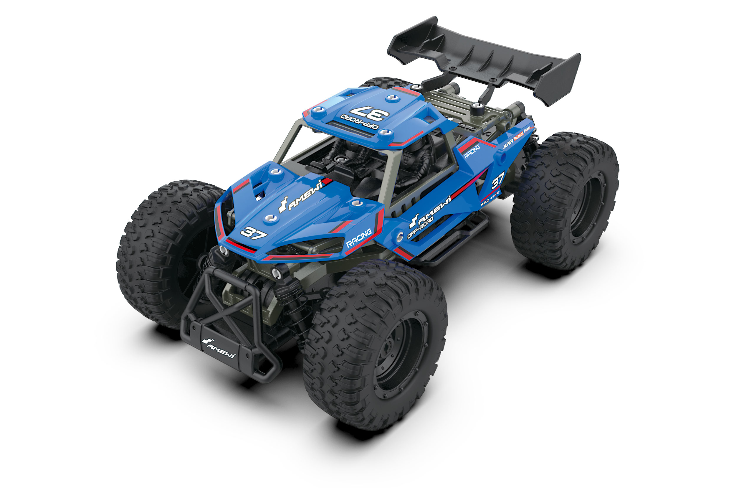 Amewi RC Auto Blazer Buggy DIY/&shy;Ohne Akku 71Teile blau/&shy;8+