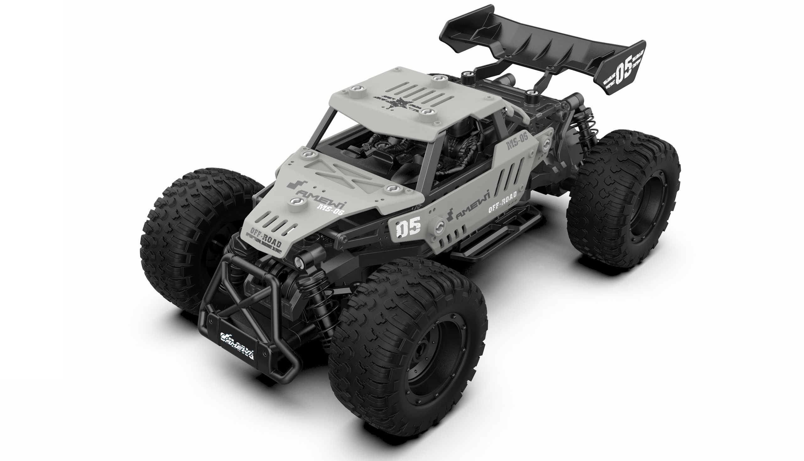 Amewi RC Auto Stone Buggy DIY/&shy;Ohne Akku 71Teile grau/&shy;8+