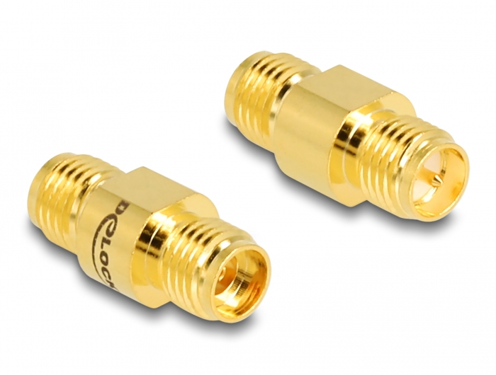 DELOCK Adapter RP-SMA Buchse zu SMA Buchse