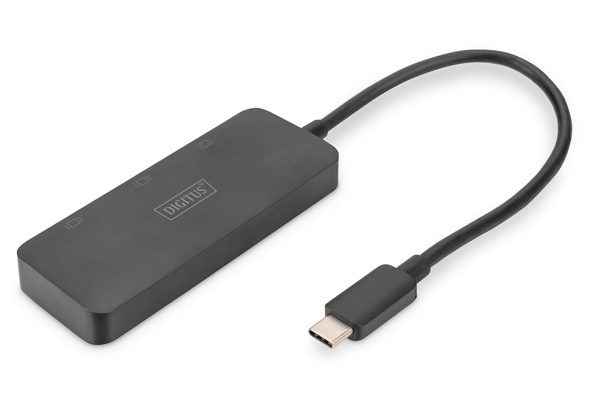 DIGITUS USB-Hub 3-Port C ->3xDP m.Kabel schwarz DIGITUS USB-Hub 3-Port C ->3xDP m.Kabel schwarz