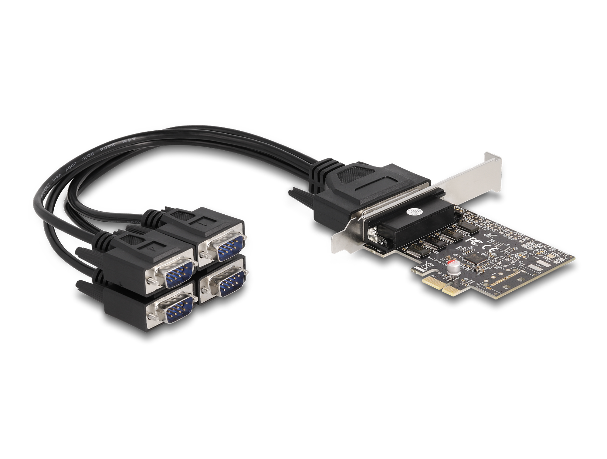 DELOCK PCI Express Karte zu 4 x Seriell RS-232