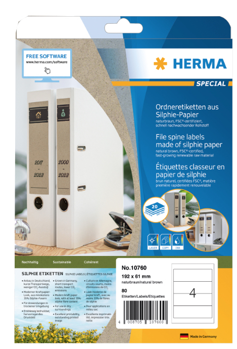 HERMA Etiketten Silphie A4 20 Blatt 97x42.3