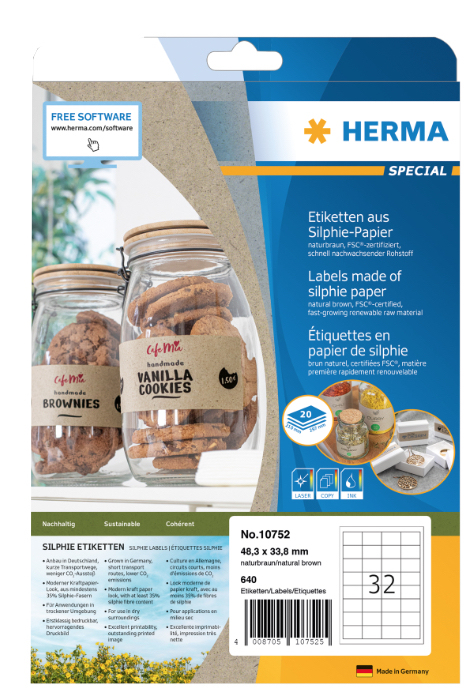 HERMA Etiketten Silphie A4 20 Blatt 48.3x33.8