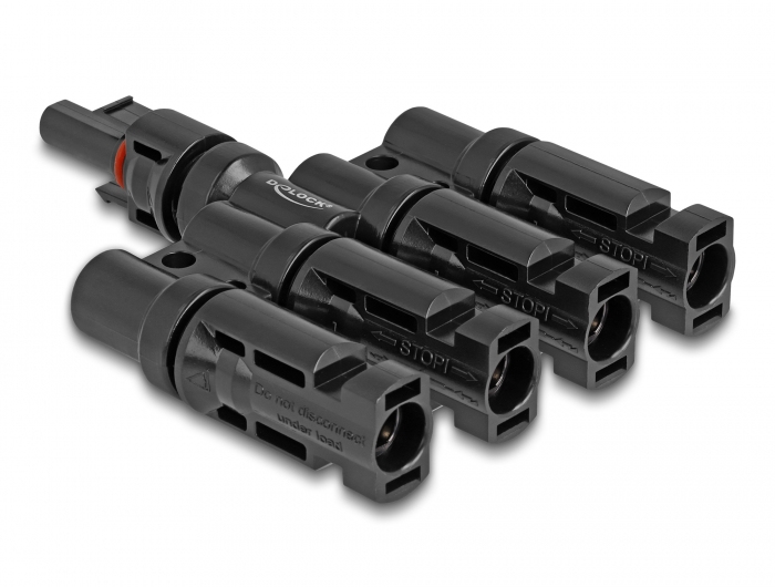 DELOCK DL4 Solar Konnektor 1 x Buchse zu 4 x Stecker