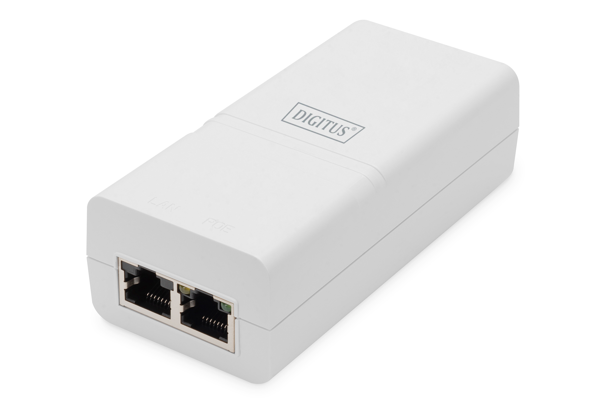 DIGITUS Gigabit Ethernet PoE Injektor 802.3at 30W weiß