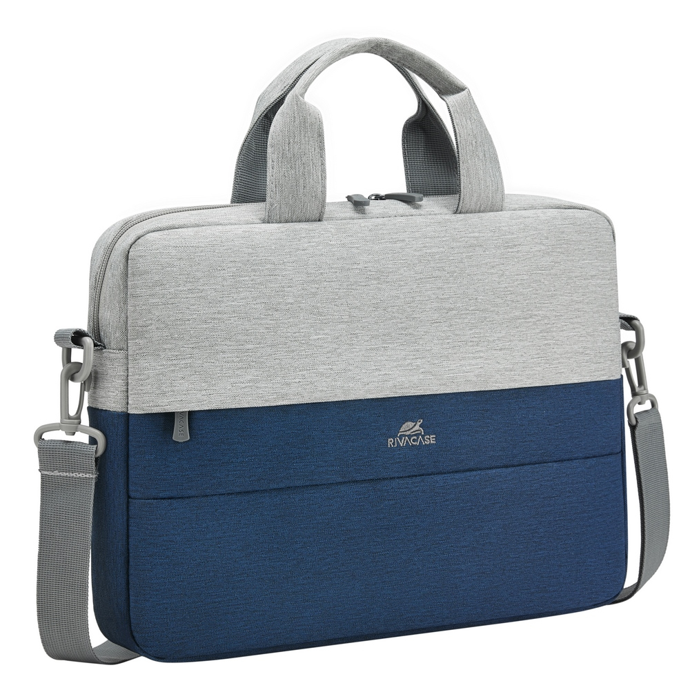 Riva NB Tasche Prater 10,1"-14" grau/­blau 7522 Riva NB Tasche Prater 10,1"-14" grau/­blau 7522