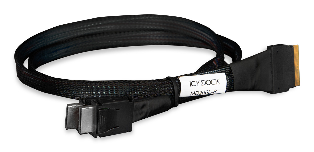 IcyDock Kabel SlimSAS 8i to 2 x OCulink 4i Cable, PCIe 4.0
