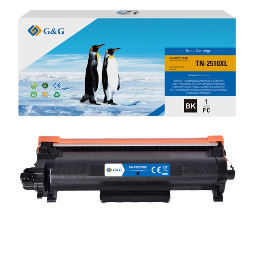 G&G Toner kompatibel mit Brother TN2510XL