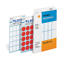 HERMA Vielzwecketiketten/&shy;Farbpunkte  8mm rund pink