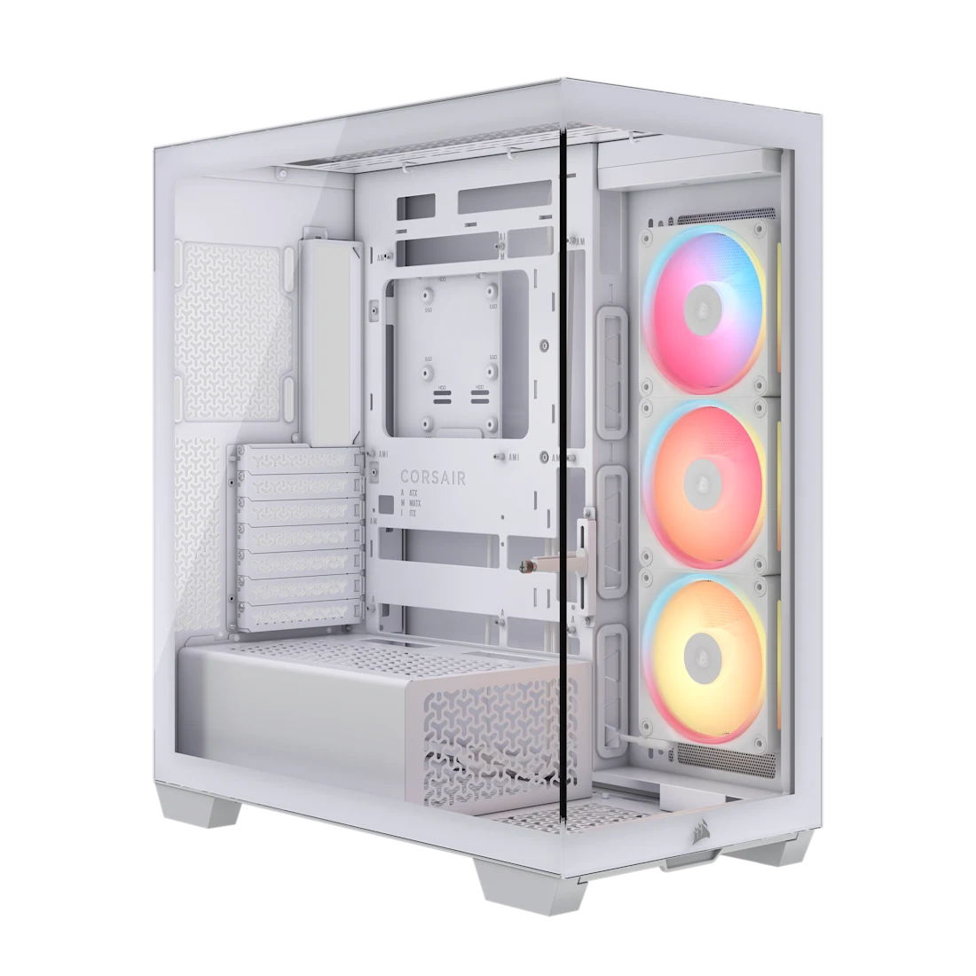 CORSAIR Geh Midi 3500X LXR LINK (Tempered Glass) White
