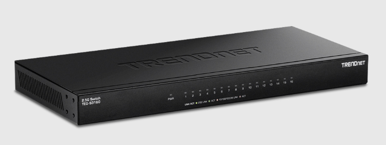 TRENDnet Switch 16-Port 2.5G Unmanaged 19" TRENDnet Switch 16-Port 2.5G Unmanaged 19"