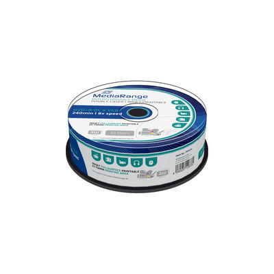 MediaRange DVD+R DL 8x 25pcs Cake Inkjet Fullsurface Printab