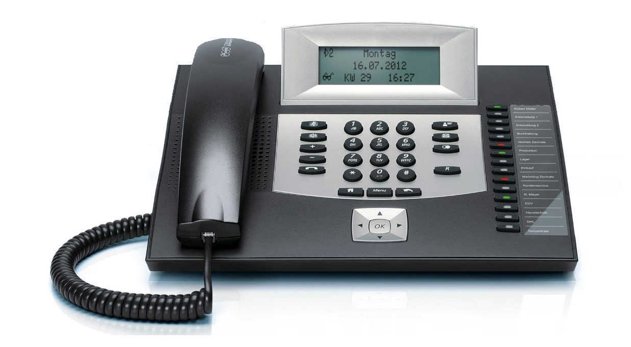 AUERSWALD Telefon COMfortel 1600 ISDN schwarz