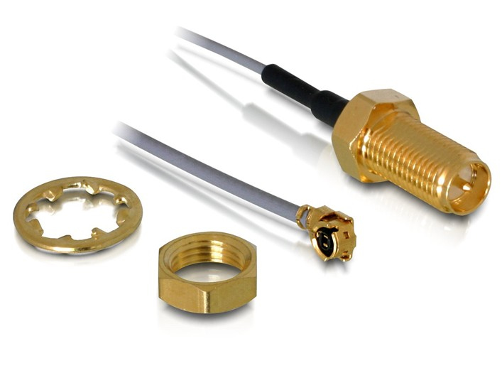 DELOCK HF Kabel I-PEX -> RP-SMA St/&shy;Bu 0.20m