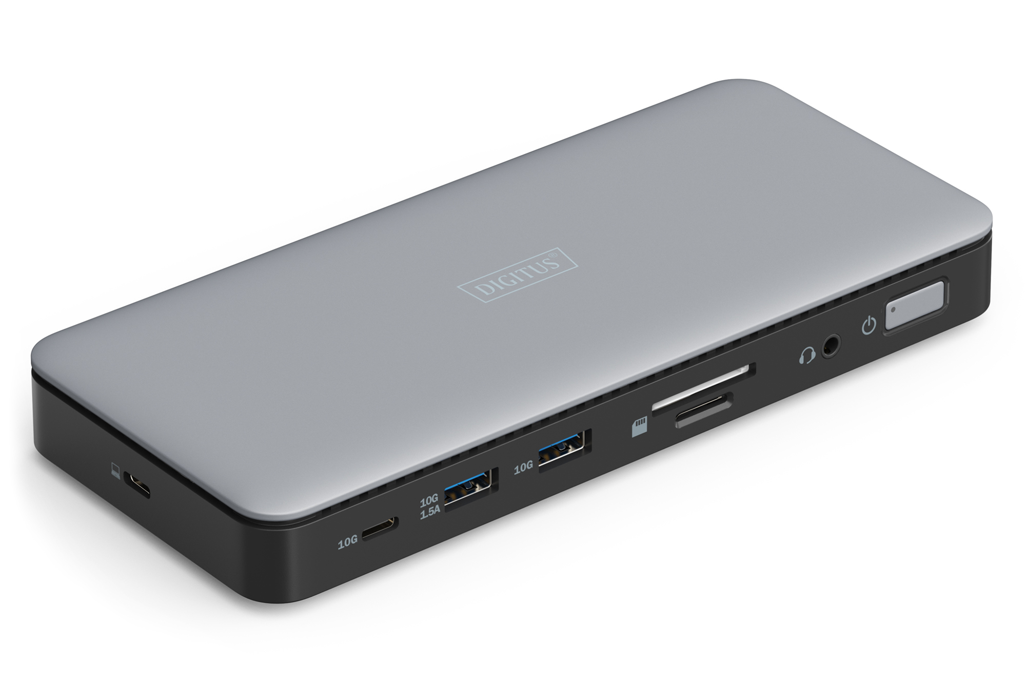 DIGITUS Docking USB-C->HDMI,DP,USBA,USBC,RJ45,DC,Audio silbe DIGITUS Docking USB-C->HDMI,DP,USBA,USBC,RJ45,DC,Audio silbe