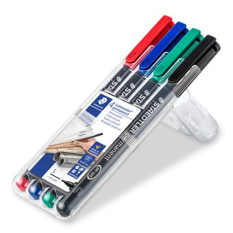 STAEDTLER Folienstift Lumocolor S perm 4St