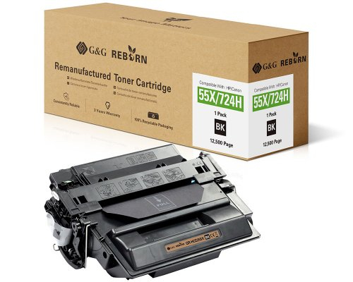 G&G Reborn-XL-Toner kompatibel mit HP 55X/&shy; Canon 724H