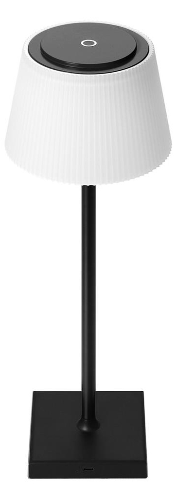 Avide LED Tischleuchte Schwarz USB 4W 3-stufige Lichtfarbe
