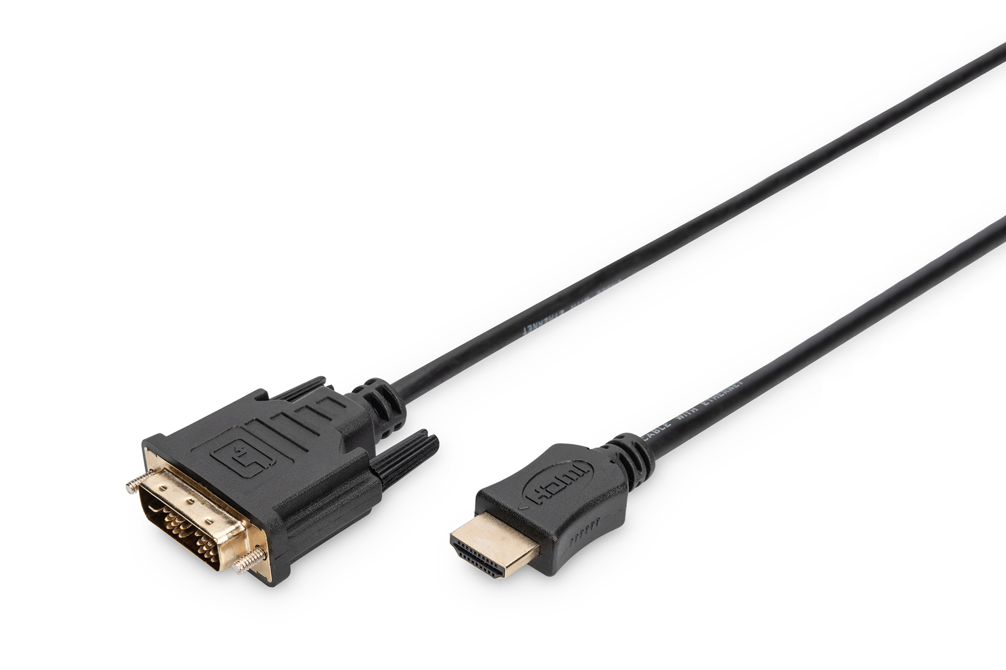 DIGITUS HDMI-Kabel A->DVI(18+1) St/&shy;St 3.0m schwarz FullHD