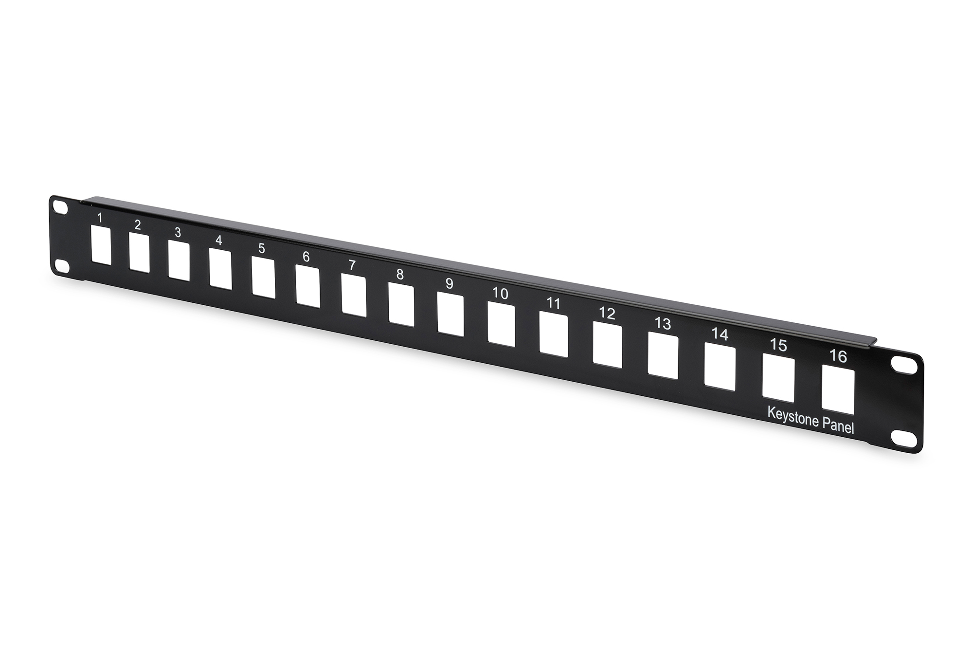 DIGITUS Patchpanel 1HE 16-Port      ungeschirmt schwarz