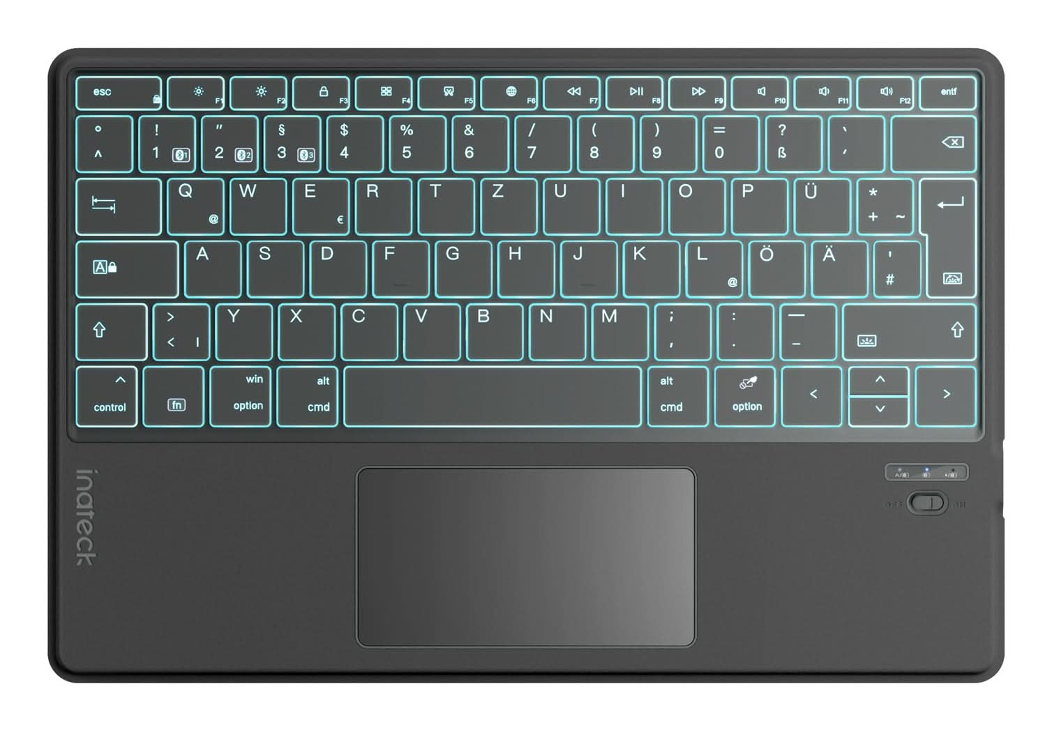 inateck Keyboard Tablet QWERTZ gray