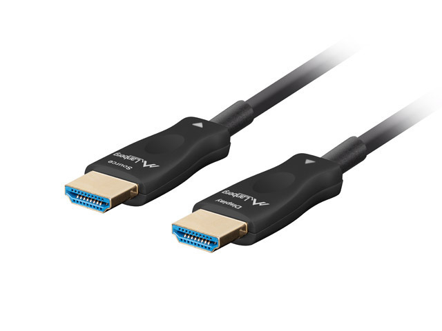 LANBERG HDMI M/&shy;M V2.1 Kabel 50m 8K optisch AOC schwarz