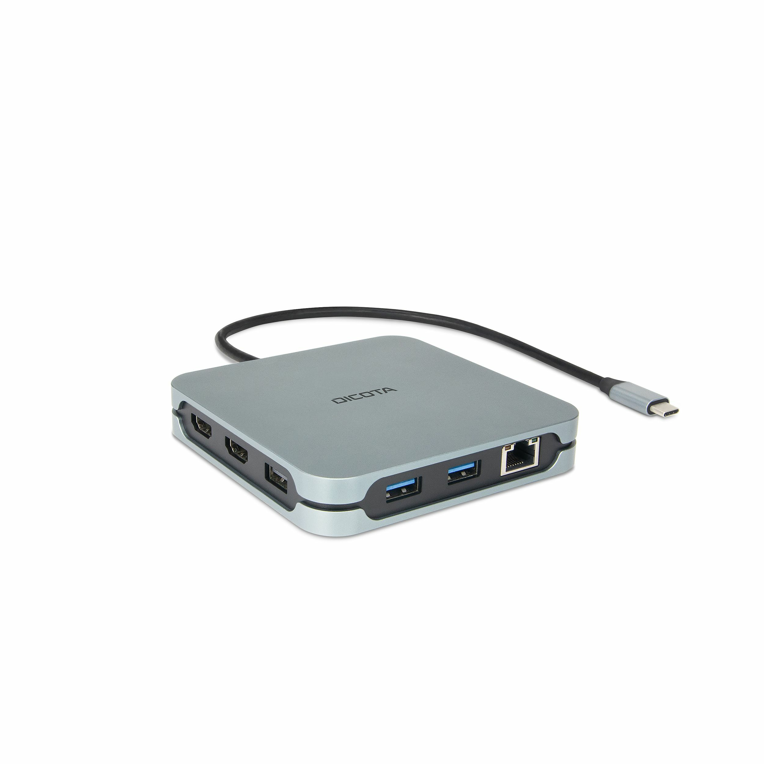 Dicota USB-C 10-in-1 Docking Station 8K HDMI PD 100W silver Dicota USB-C 10-in-1 Docking Station 8K HDMI PD 100W silver