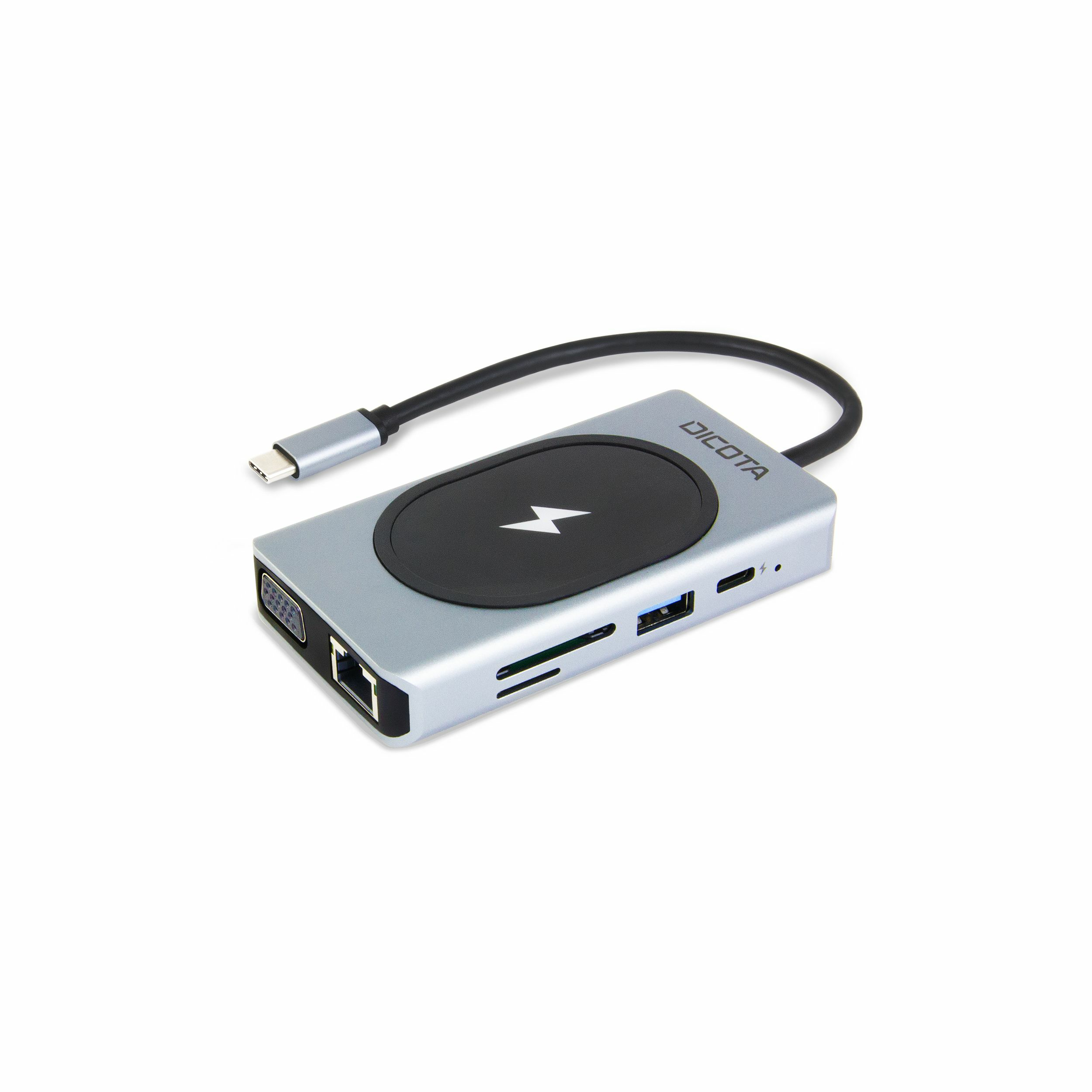 Dicota USB-C 10-in-1 Charging Hub 4K PD 100W silver