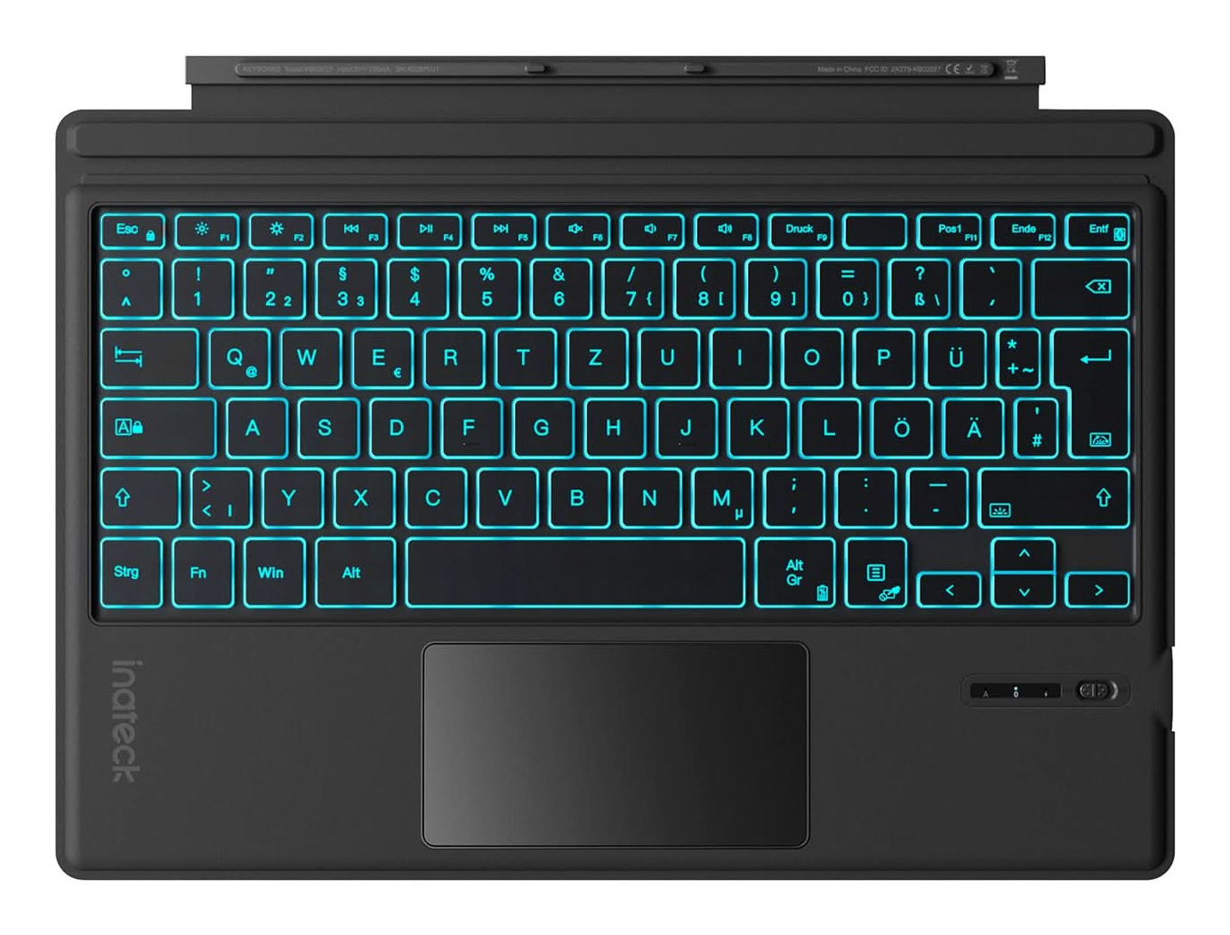 inateck Keyboard Surface GO QWERTZ black