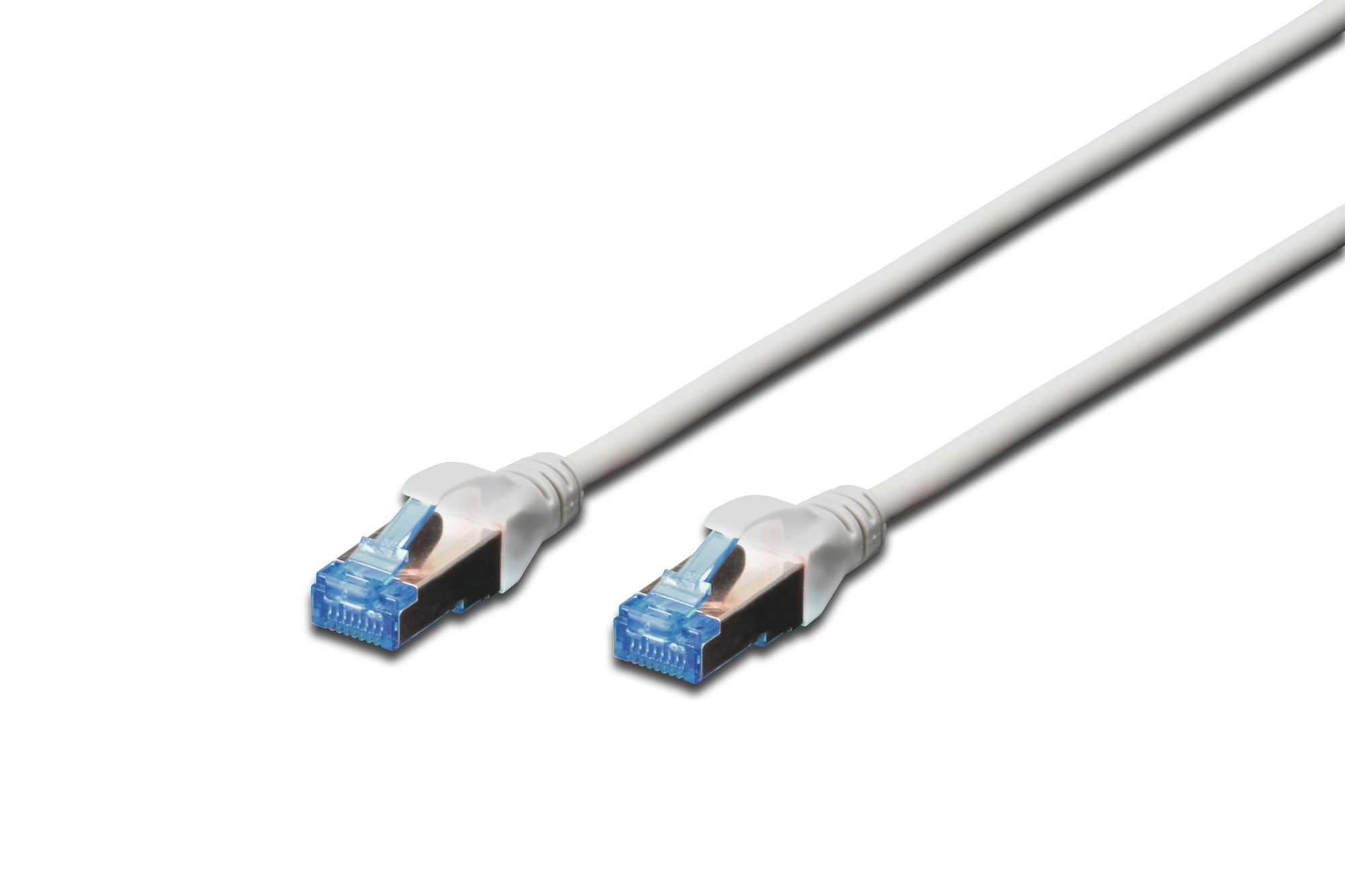 DIGITUS Patchkabel Cat5e SF/&shy;UTP Ste. RJ45  5,00m grau Polybeutel