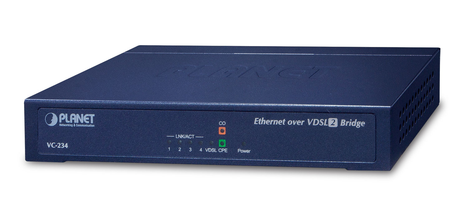 PLANET 100/&shy;100 Mbps Ethernet (4-P LAN) to VDSL2 Bridge - 30a