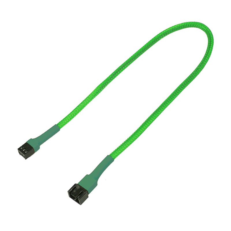 Nanoxia Kabel 3-Pin Verlängerung, 60 cm, neon-grün