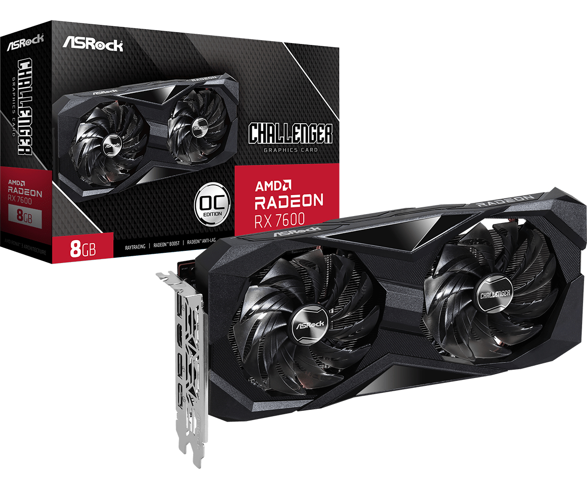 ASRock RX7600    CL 8GO              8GB DDR6  HDMI/&shy;3xDP