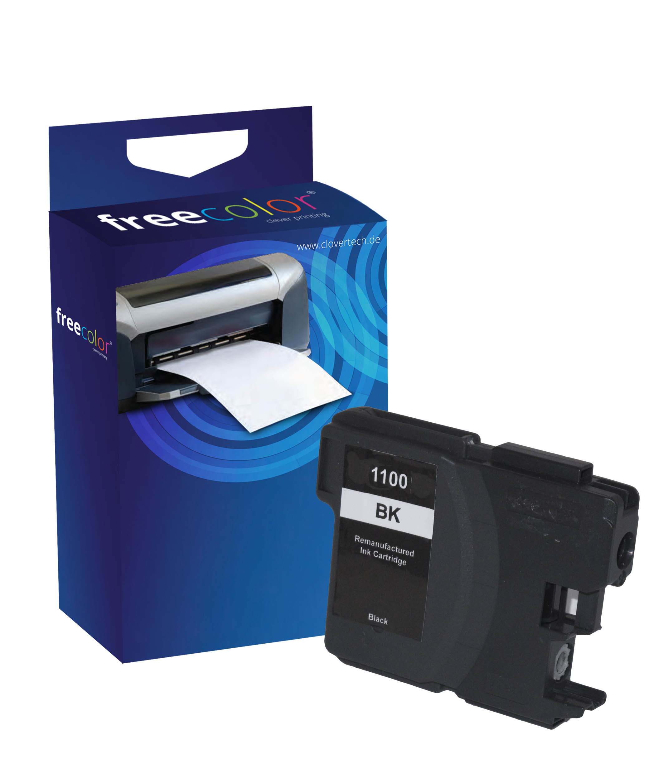 Freecolor Patrone Brother LC1100 black remanufactured