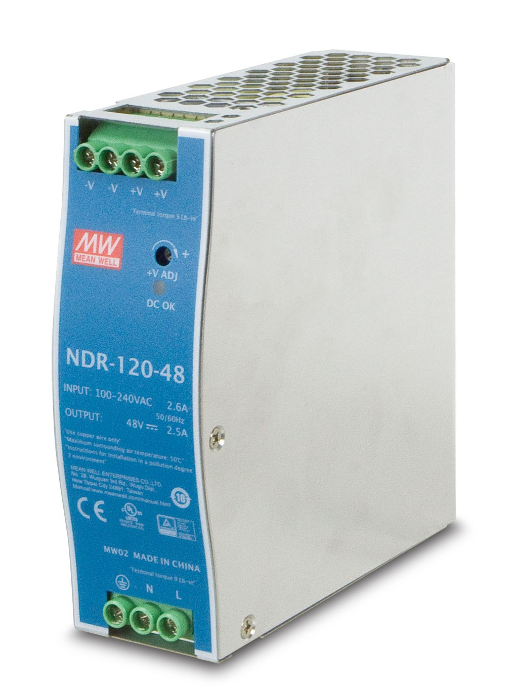 PLANET Din-Rail Power Supply (PWR-120-48) 120 watts, 48V,