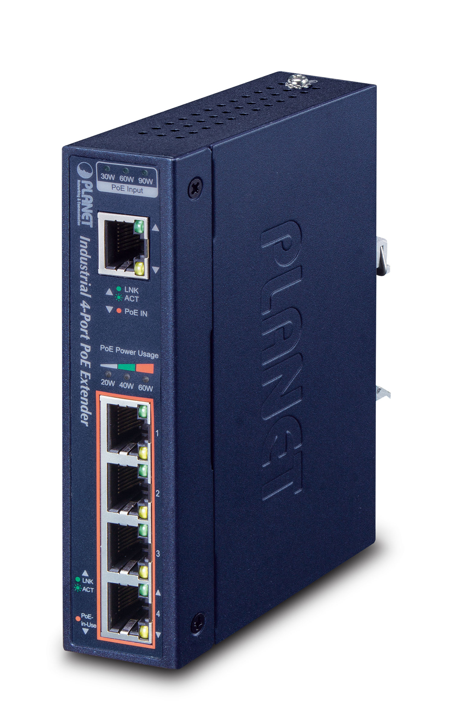 PLANET 1-Port Ultra PoE to 4-Port 802.3af/&shy;at Gigabit PoE