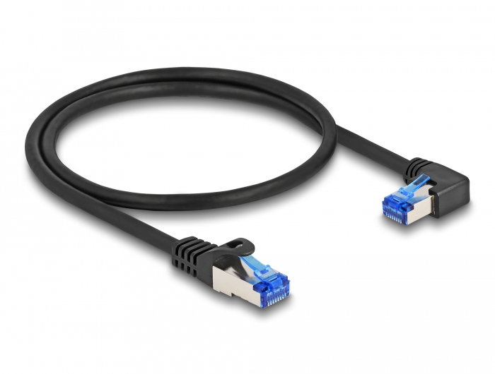 DELOCK RJ45 Netzwerkkabel Cat.6A S, 0,5m schwarz