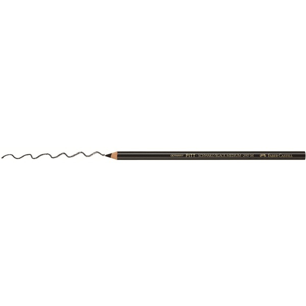 FABER-CASTELL Kohlestift Pitt fettfrei schwarz soft